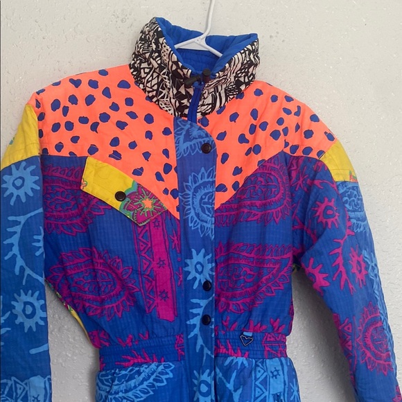 Obermeyer Jackets & Blazers - VINTAGE Colorful Obermeyer Patchwork Women’s Ski Suite